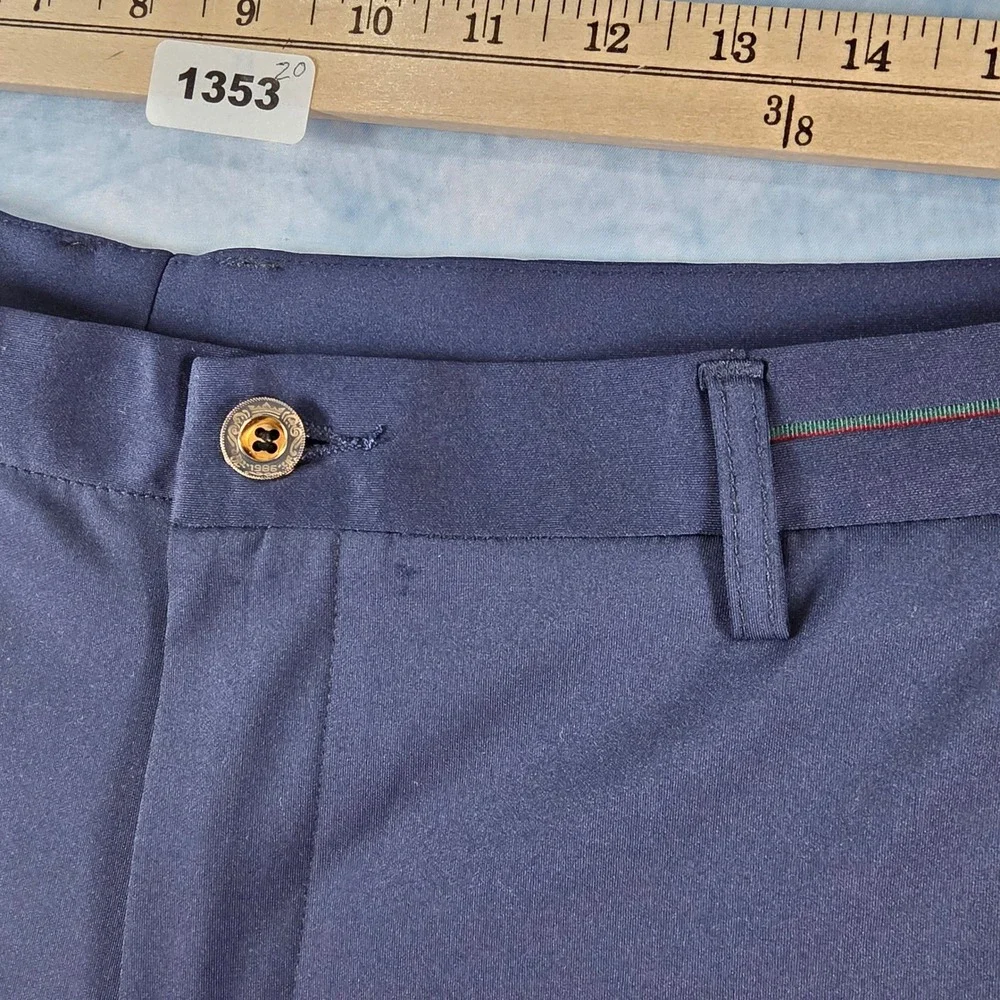 Mens Navy Blue‎ Technical Performance Golf Pants Stretch Trousers Size 36x28